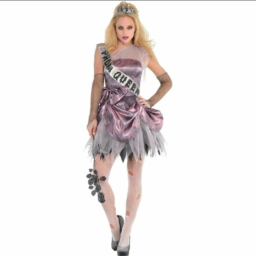 New Halloween Zom Queen Costume Reina Zombie Women's SMALL 2 - 4 Zombie Prom